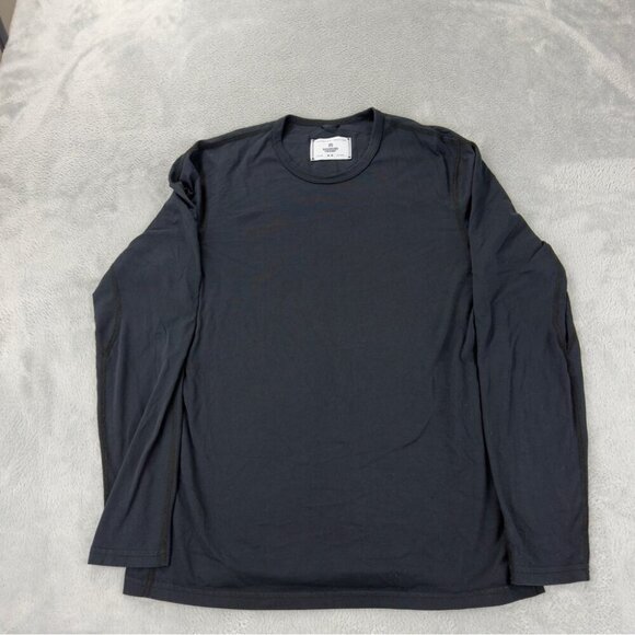 Reigning Champ 100% Pima Cotton Black Long Sleeve Shirt Men's Size Medium - Picture 1 of 10